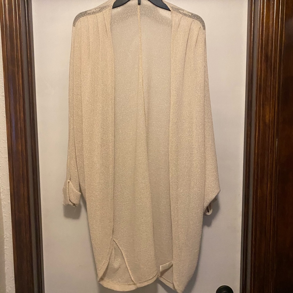 Sheer Cardigan- Tan